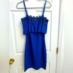 Royal Blue Lace Dress